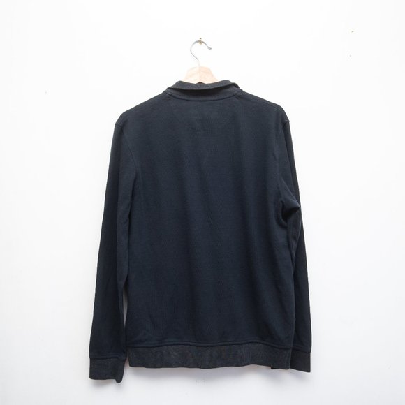 Ted Baker Quarter Zip Deep Navy Pullover - Picture 6 of 6